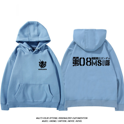 機動戰士高達扎古吉翁 聯名衛衣2024秋冬新款親子情侶裝薄絨款連帽衛衣