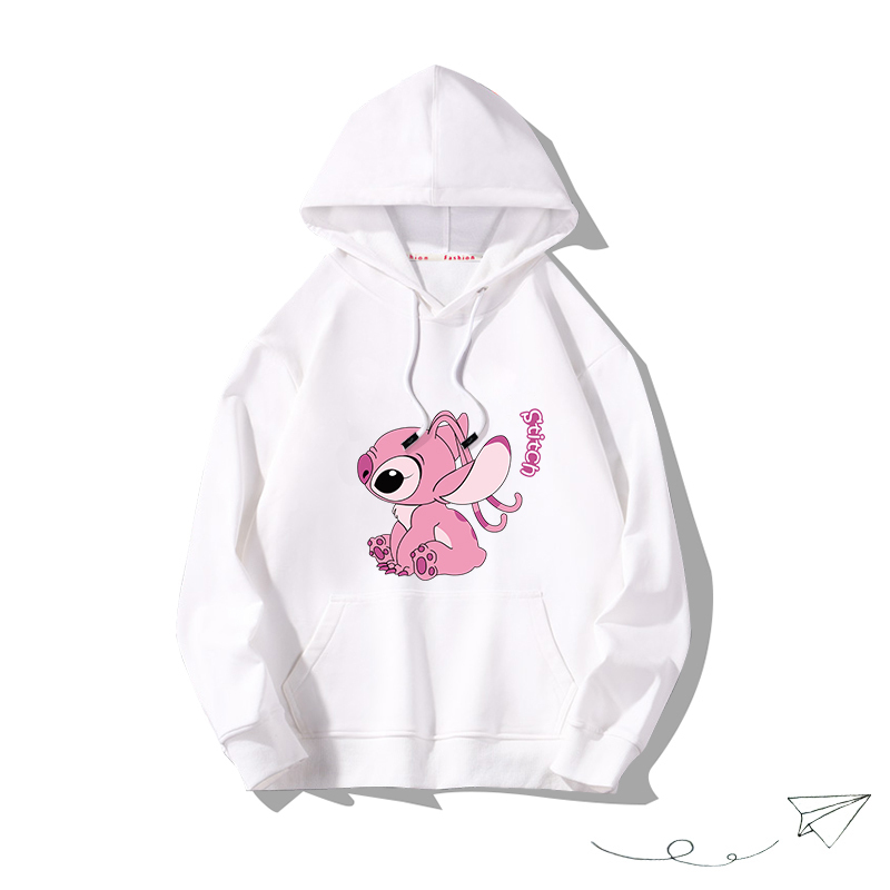 史迪仔聯名hiphop2025秋冬新款 親子情侶男女連帽衛衣