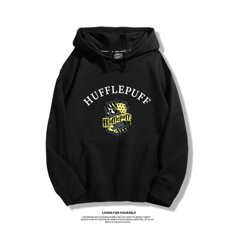 哈利波特聯名衛衣2023秋冬新款親子情侶裝薄絨款連帽衛衣