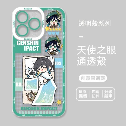 蘋果 系列原神Q版天使眼透明防摔軟殼