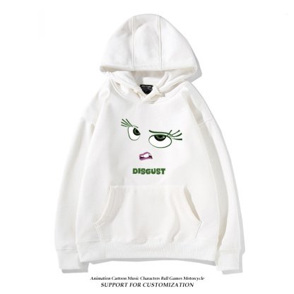 腦筋急轉彎 聯名衛衣2024秋冬新款親子情侶裝薄絨款連帽衛衣