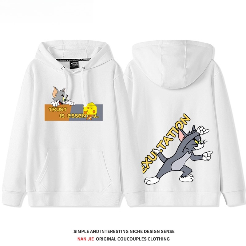 貓和老鼠 聯名衛衣2025秋冬新款 親子情侶裝連帽衛衣
