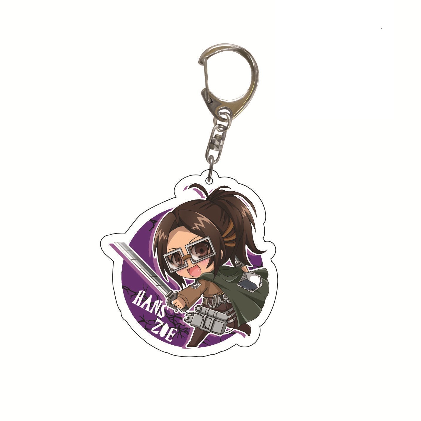 進擊的巨人調查兵團艾倫三笠阿明埃爾文利威爾韓吉萊納鑰匙扣掛飾【單買三件起送】
