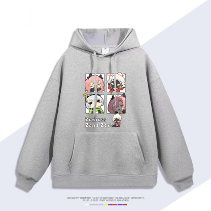 絕區零 聯名2024秋冬新款親子情侶裝薄絨款連帽衛衣