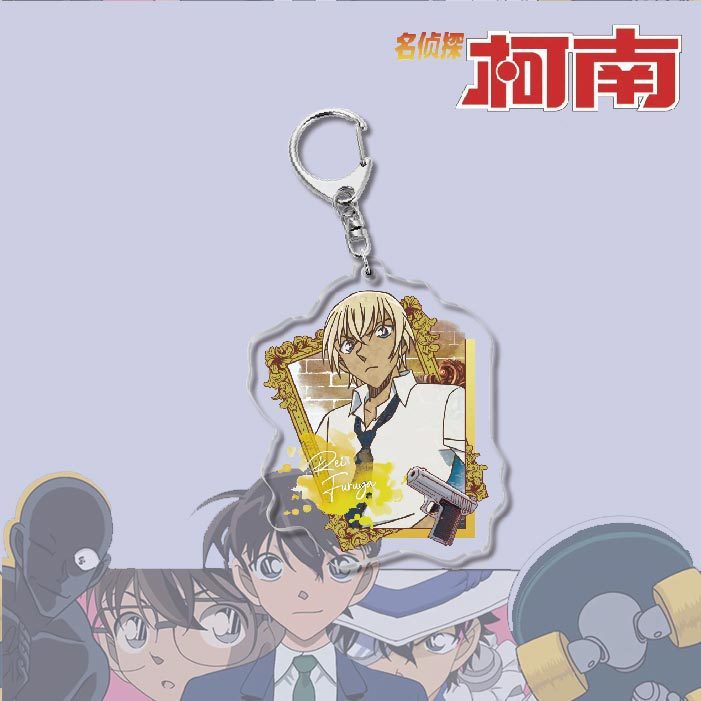 名偵探柯南周邊 灰原哀基德赤井秀一安室透世良真純亞克力鑰匙扣掛飾【單買三件起送】