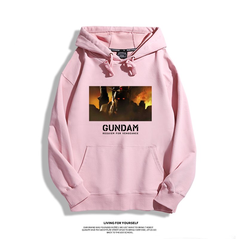 機動戰士高達 聯名衛衣2024秋冬新款親子情侶裝薄絨款連帽衛衣
