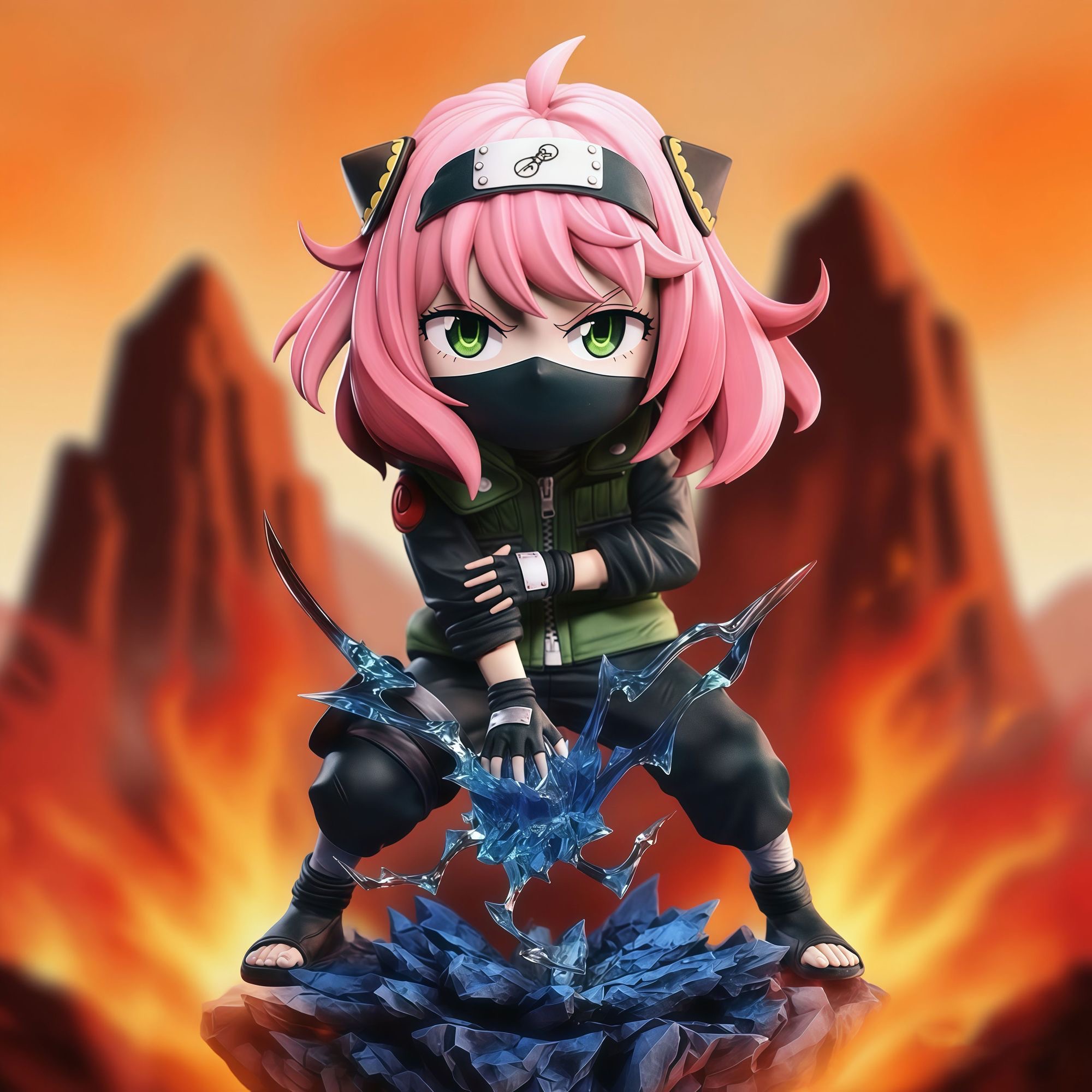 間諜家家酒 安妮亞cos卡卡西 GK雕像