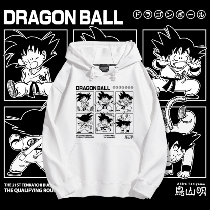 七龍珠聯名衛衣2023秋冬新款親子情侶裝薄絨款連帽衛衣