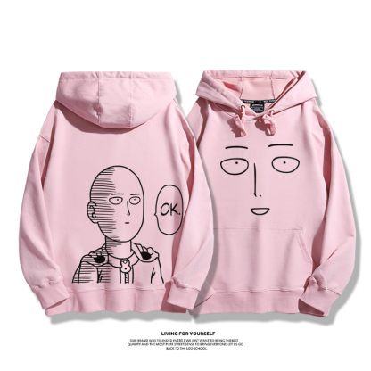 一擊男聯名衛衣2023秋冬新款親子情侶裝薄絨款連帽衛衣