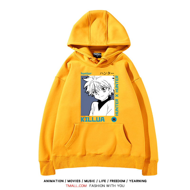 全職獵人 聯名衛衣2024秋冬新款親子情侶裝薄絨款連帽衛衣