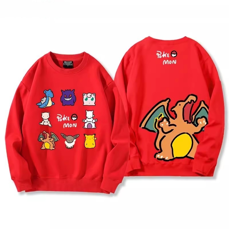 寶可夢2024親子情侶裝 圓領長袖