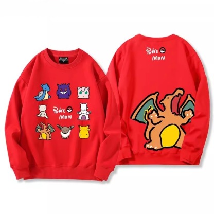 寶可夢2024親子情侶裝 圓領長袖