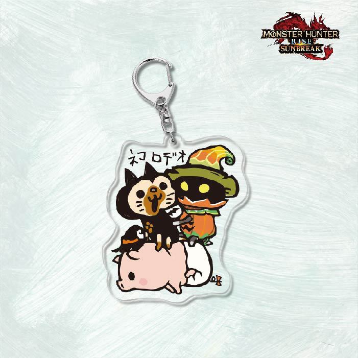 Monster Hunter Rise怪物獵人崛起滅盡龍雪鬼獸冰狼亞力克鑰匙扣掛飾【單買三件起送】