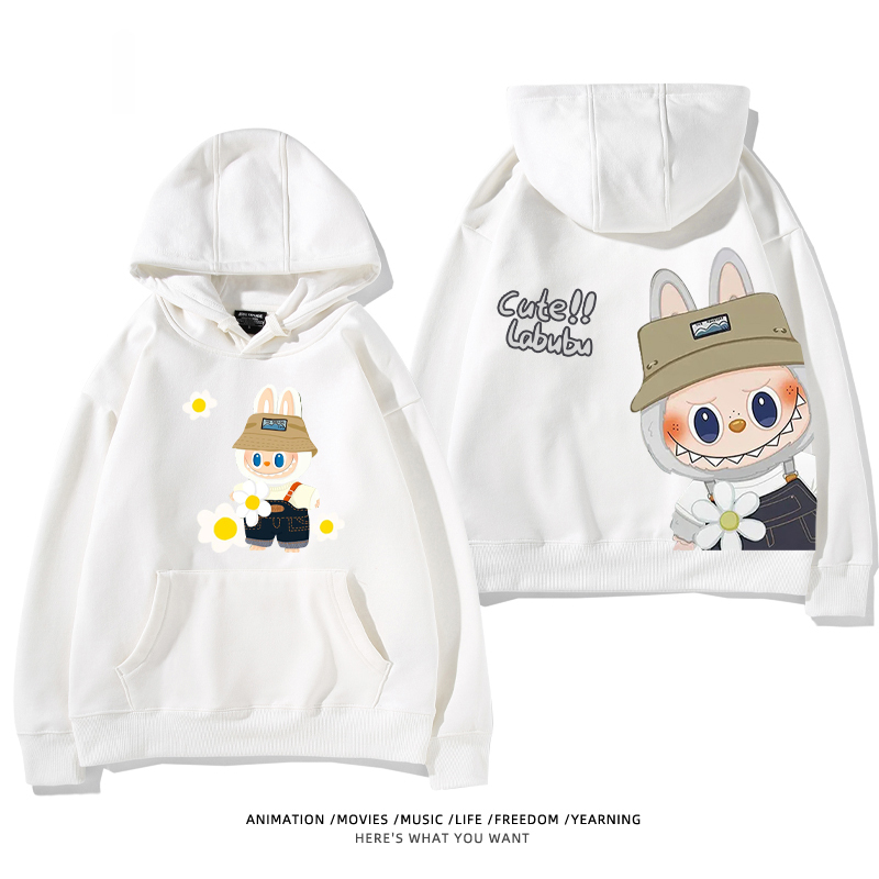 labubu新款 寬鬆百搭 秋冬款 寬鬆連帽衛衣