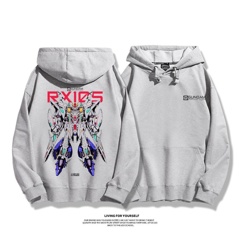 機動戰士高達 聯名衛衣2024秋冬新款親子情侶裝薄絨款連帽衛衣