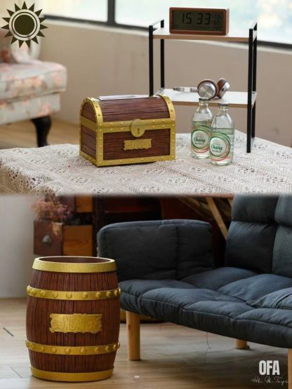 太陽模玩海賊王 家居用品系列 海賊紙巾盒&海賊垃圾桶