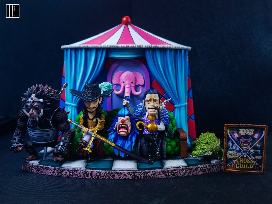 DK 海賊王 十字公會 鷹眼&克洛克達爾&巴基