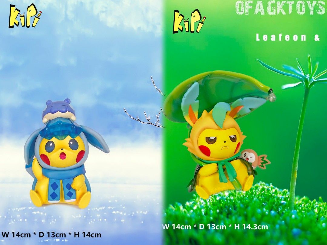 KIPI 精靈寶可夢 伊貝變裝系列(第3.4彈)冰伊貝&葉伊貝比卡超
