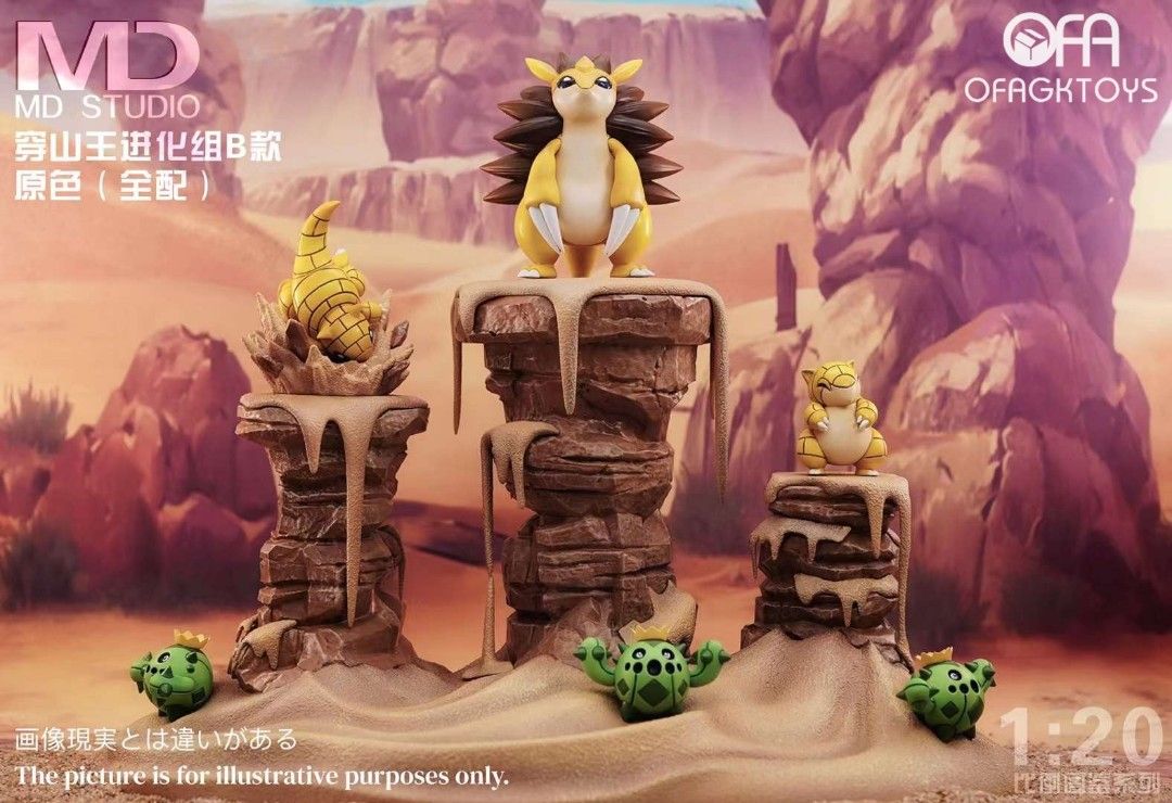 MD 精靈寶可夢 穿山鼠&穿山王進化組-B款