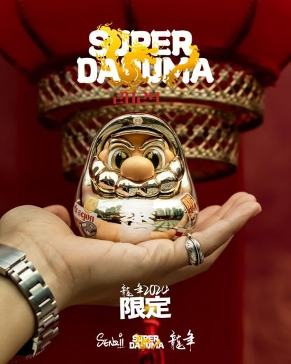 SENZII & SuperDaruma龍年限定 超級達摩"暴富"瑪利歐