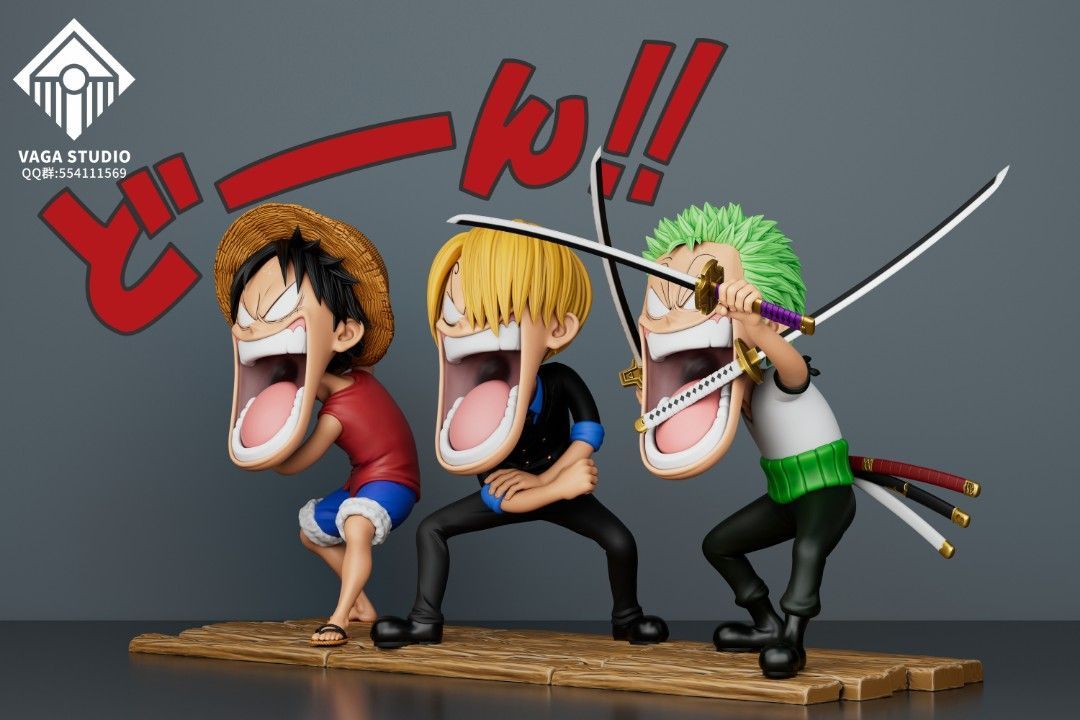 VAGA 海賊王 飢餓三人組 路飛&索隆&山治