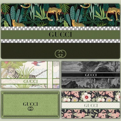 古馳電競超大遊戲加厚防滑鼠標墊