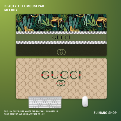 古馳電競超大遊戲加厚防滑鼠標墊