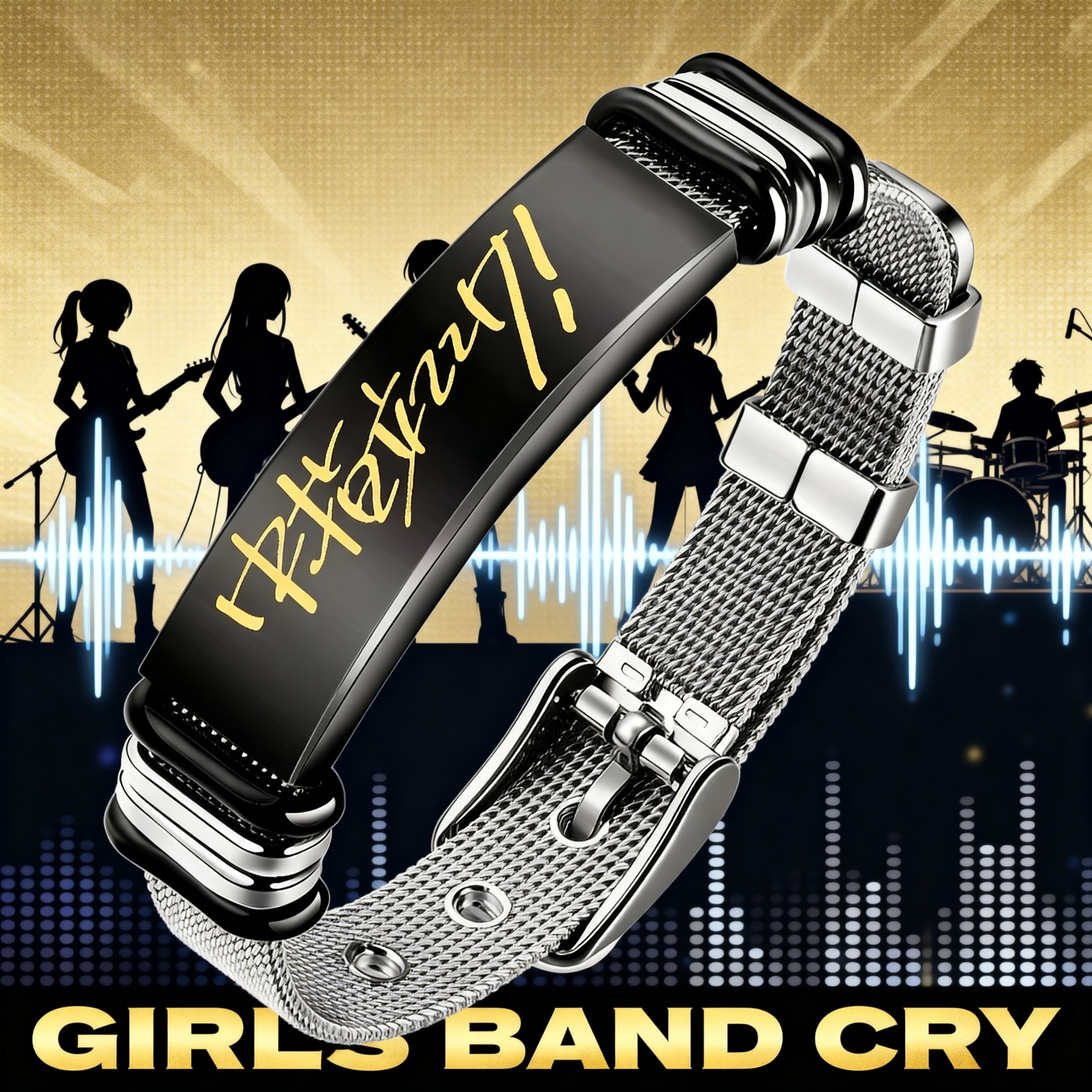 JOJO的奇妙冒險手鍊 不滅鑽石/哭泣少女樂隊/戰錘40K/電馭叛客/傳說之下UNDERTALE Sans 動漫周邊手環 男女金屬飾品