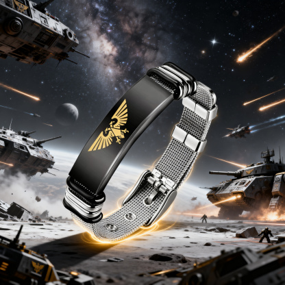 JOJO的奇妙冒險手鍊 不滅鑽石/哭泣少女樂隊/戰錘40K/電馭叛客/傳說之下UNDERTALE Sans 動漫周邊手環 男女金屬飾品