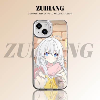 魔女之旅 彩銀線條漸變防摔手機殼
