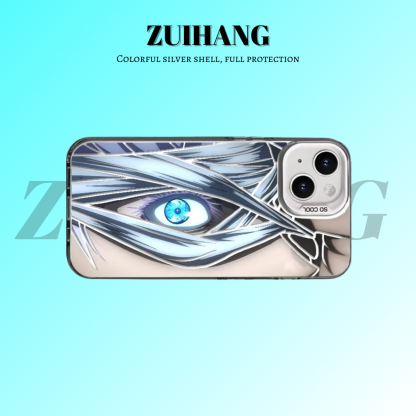 咒術迴戰彩銀線條漸變防摔手機殼