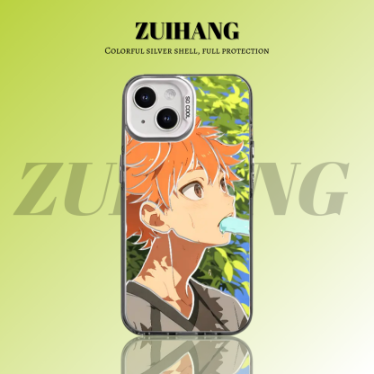 【大集合3.0】動漫彩銀線條漸變防摔手機殼