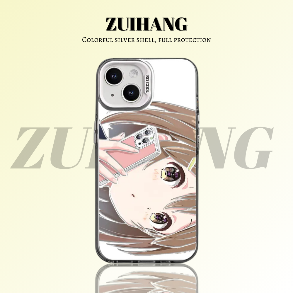 【大集合3.0】動漫彩銀線條漸變防摔手機殼