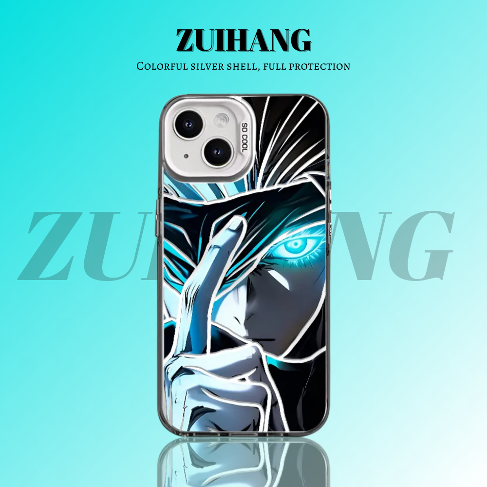 咒術迴戰彩銀線條漸變防摔手機殼