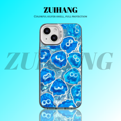 【大集合3.0】動漫彩銀線條漸變防摔手機殼