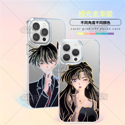 名偵探柯南極光金漸變手機殼