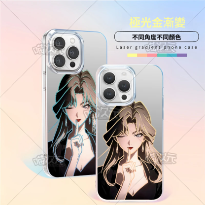 名偵探柯南極光金漸變手機殼