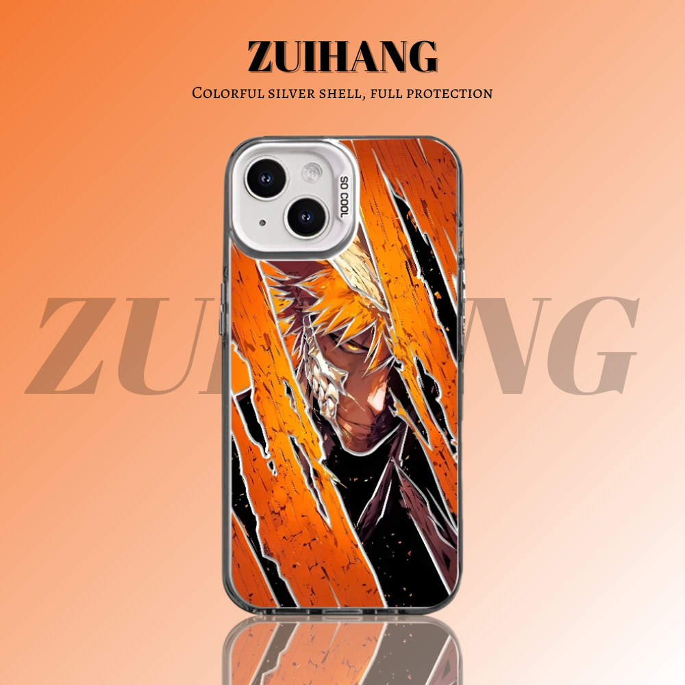 【大集合3.0】動漫彩銀線條漸變防摔手機殼