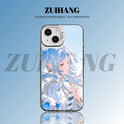 芙莉蓮彩銀線條漸變防摔手機殼