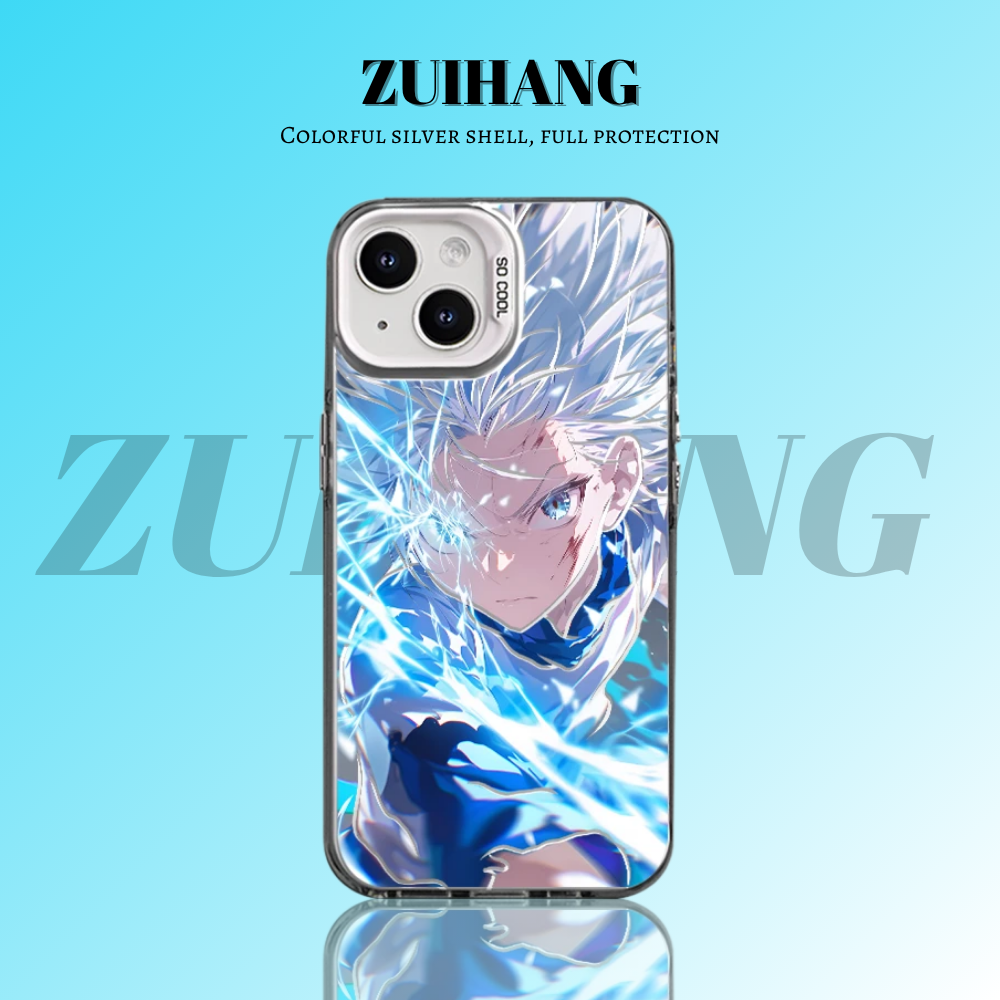 【大集合3.0】動漫彩銀線條漸變防摔手機殼