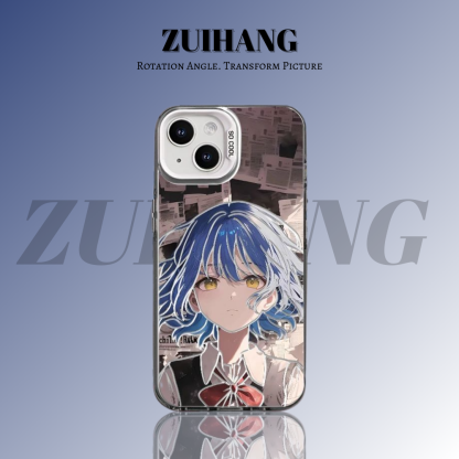 孤獨搖滾彩銀線條漸變防摔手機殼