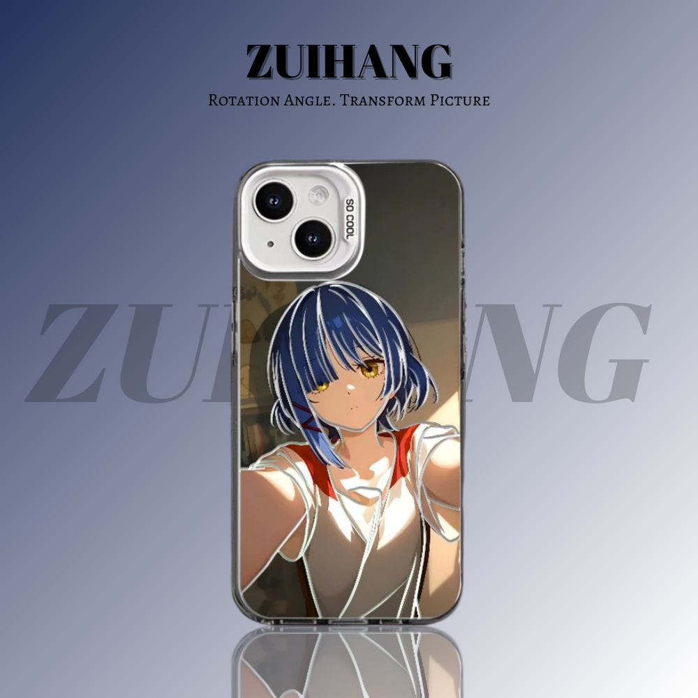 孤獨搖滾彩銀線條漸變防摔手機殼