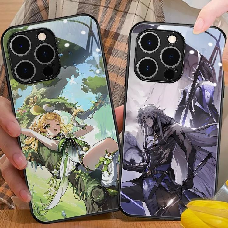 蘋果 系列鳴潮新款高清全包防摔玻璃殼