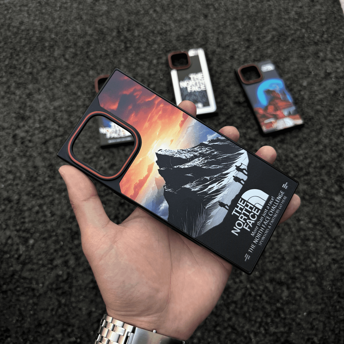 潮牌漸變方形磁吸手機殼