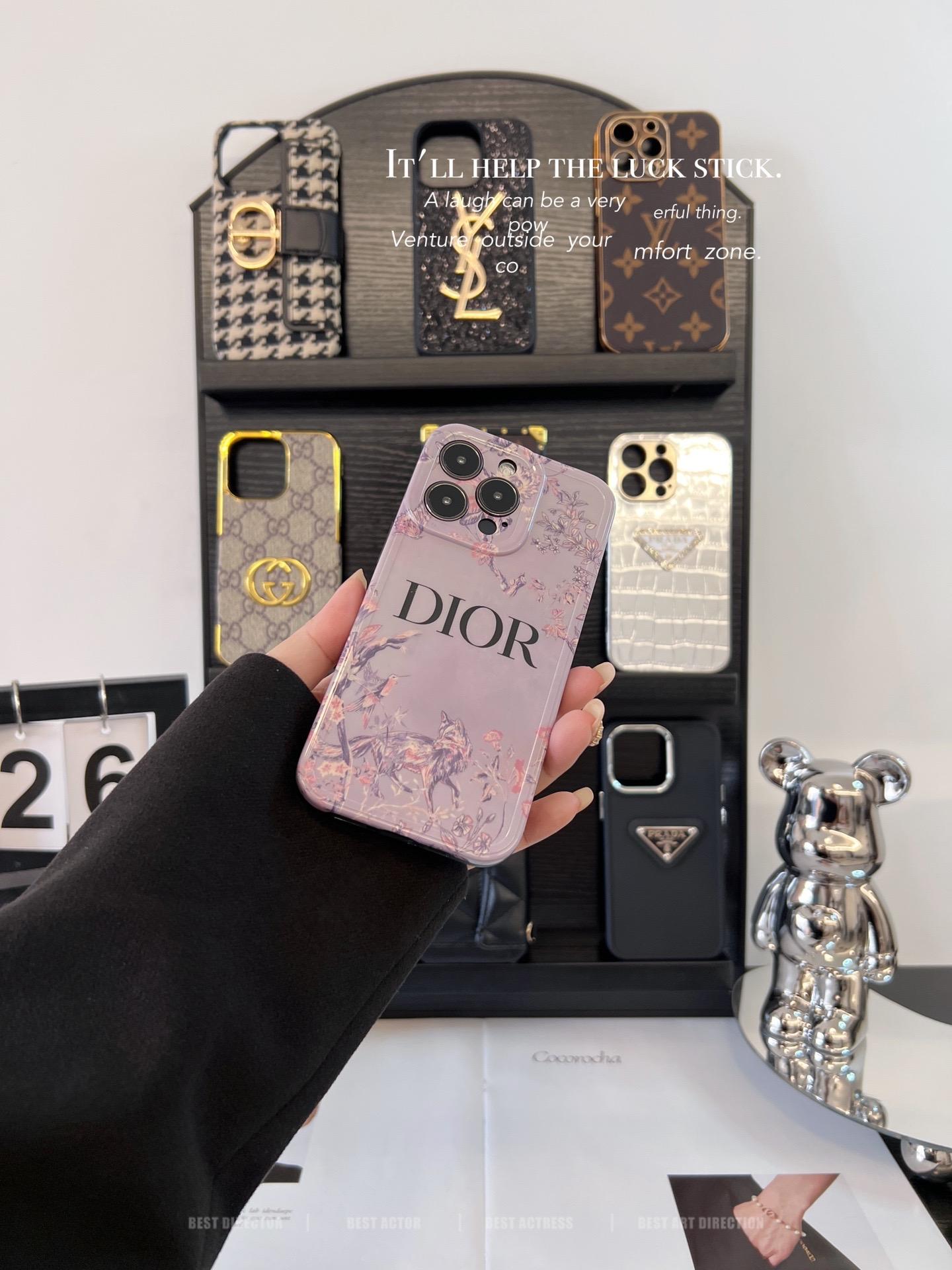 迪奧磨砂全包手機殼