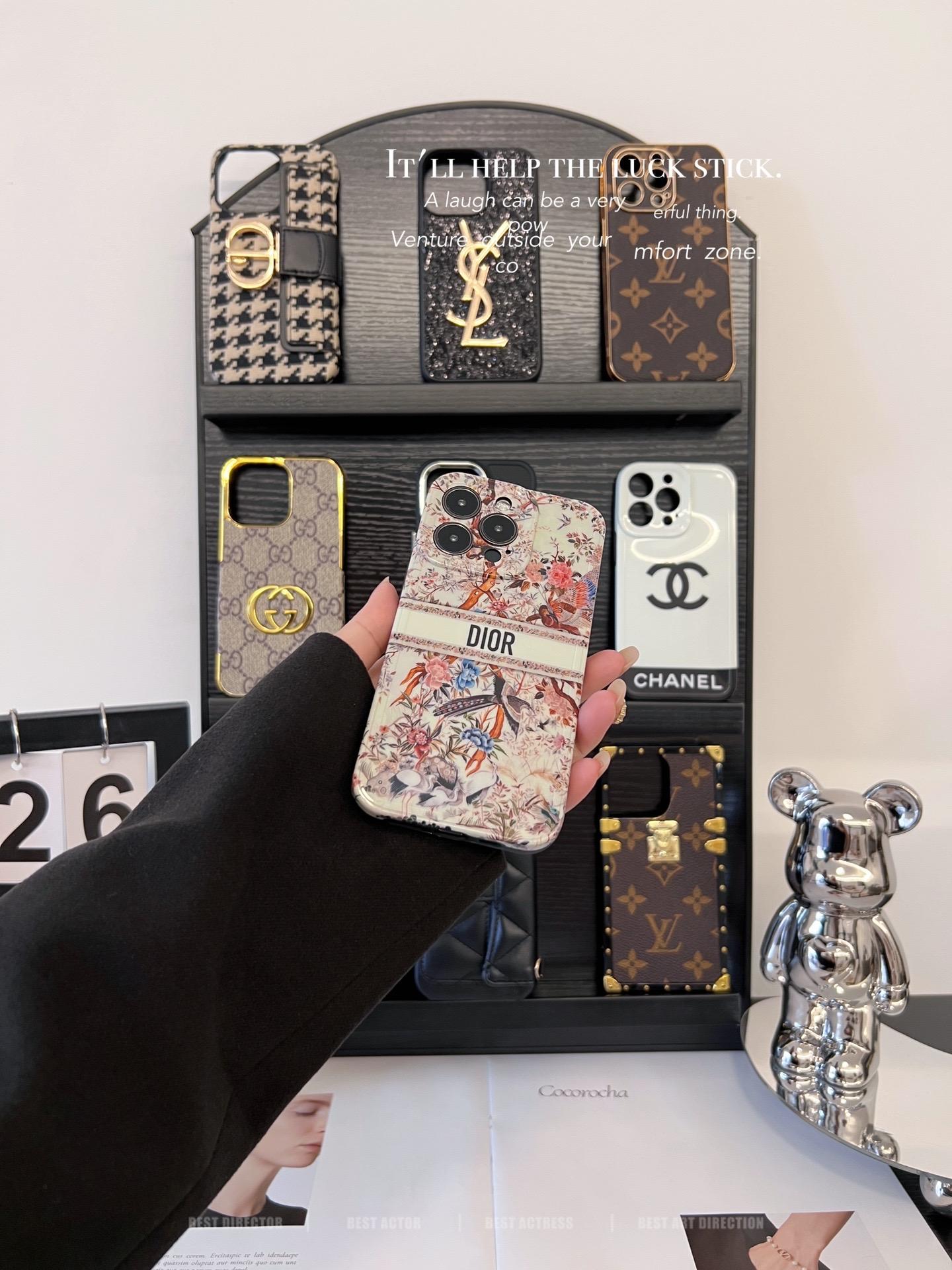 迪奧磨砂全包手機殼