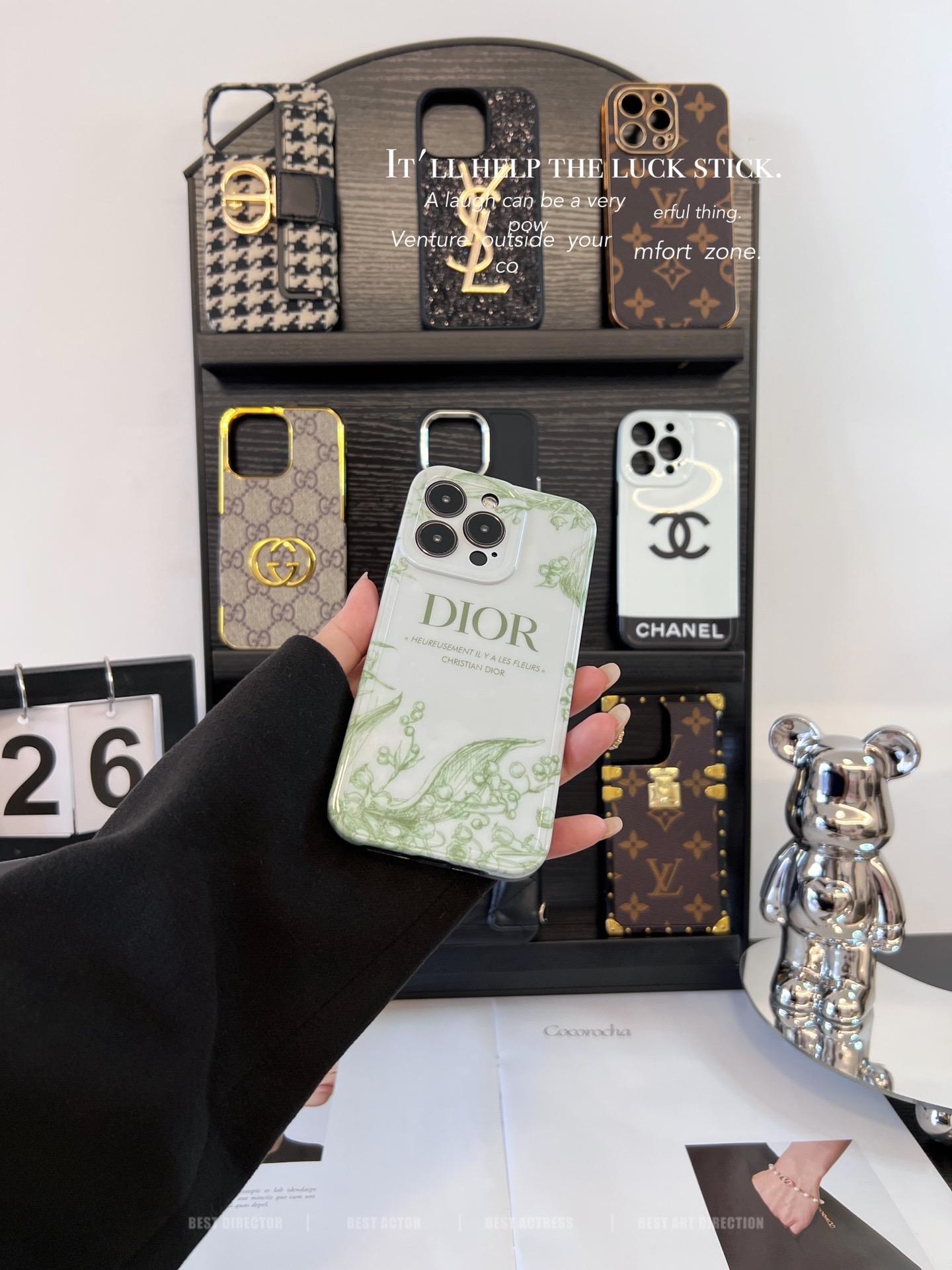 迪奧磨砂全包手機殼