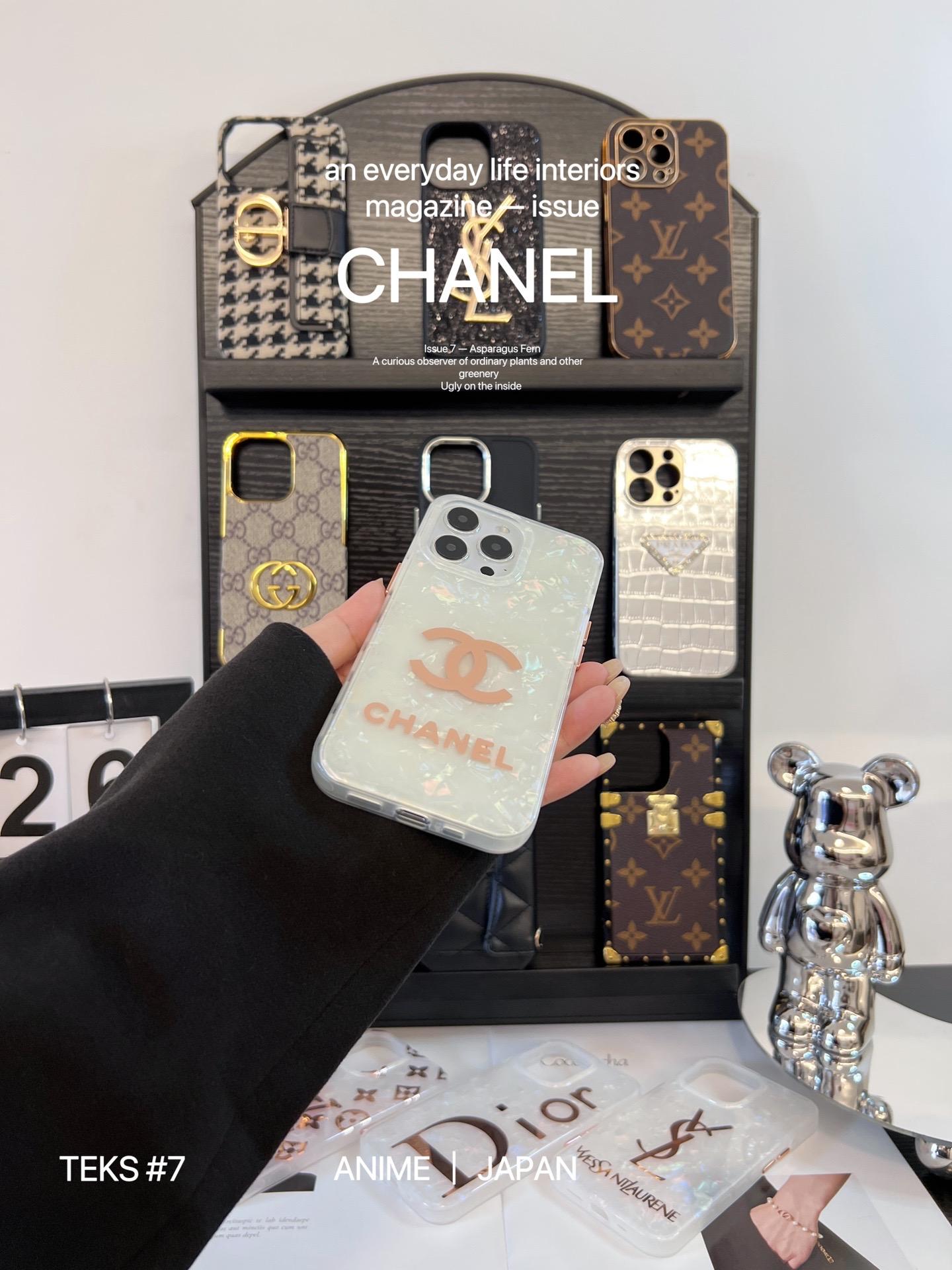 香奈兒貝殼紋全包手機殼