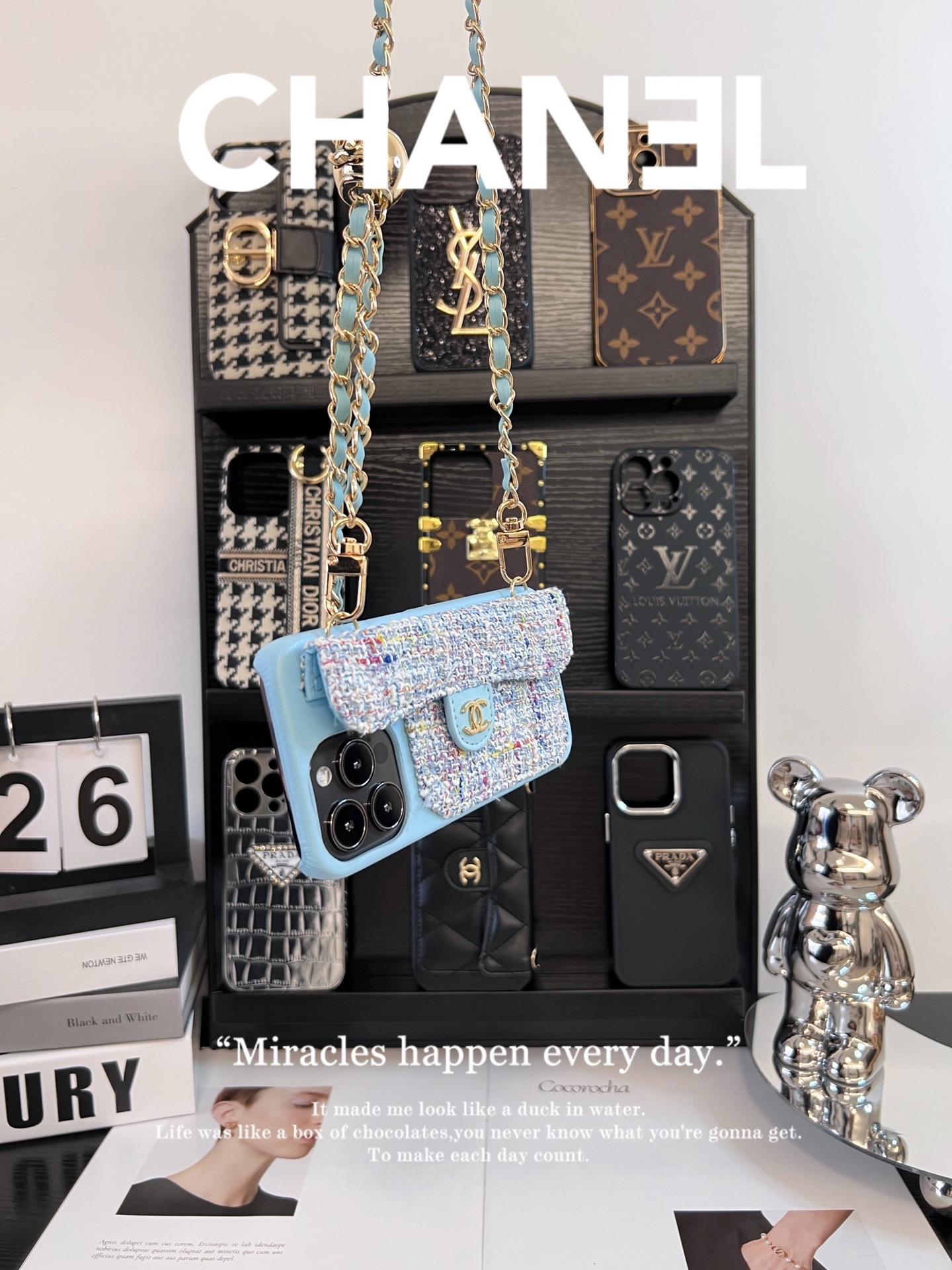 香奈兒卡包斜挎手機殼