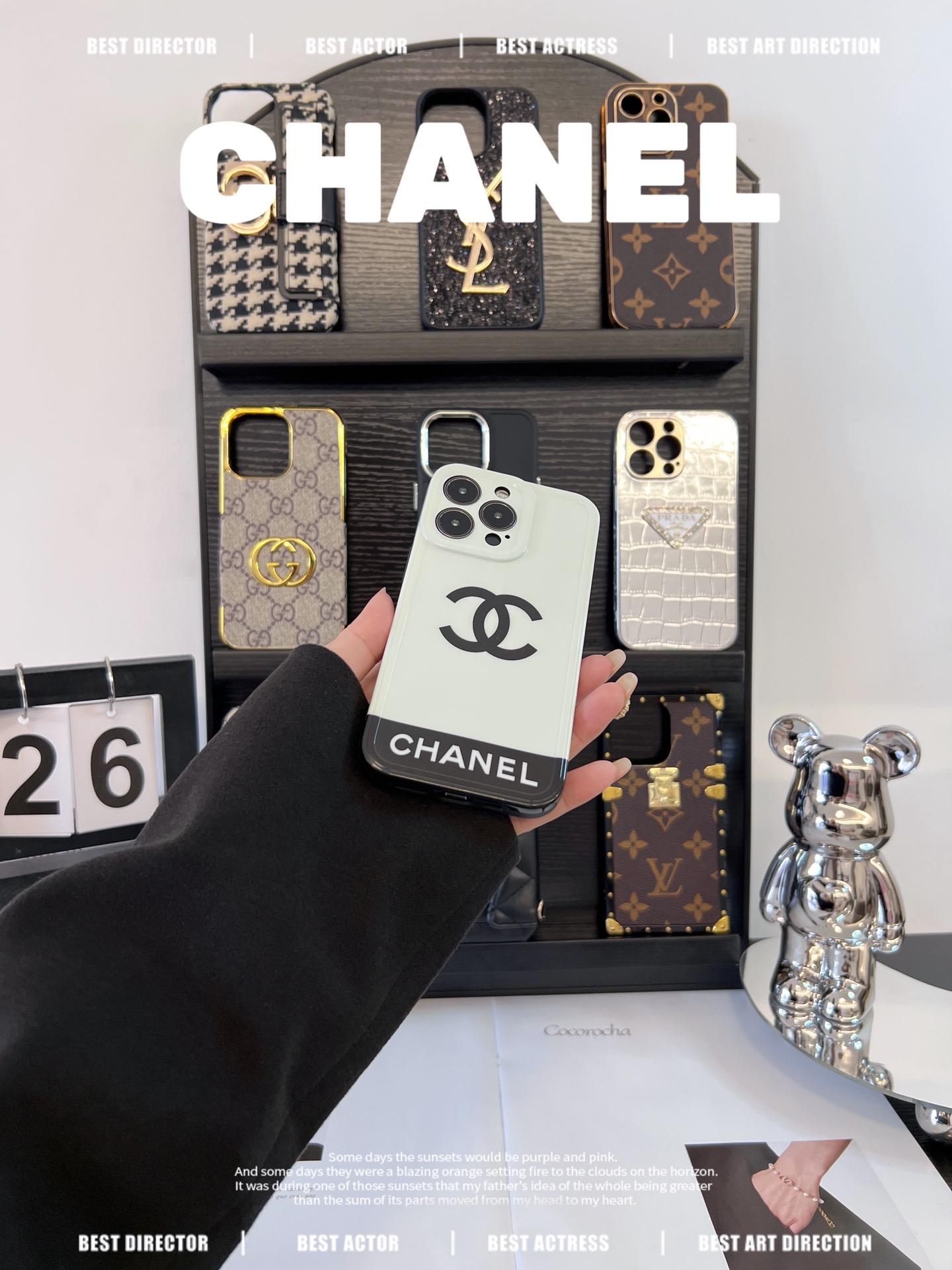 香奈兒磨砂全包手機殼